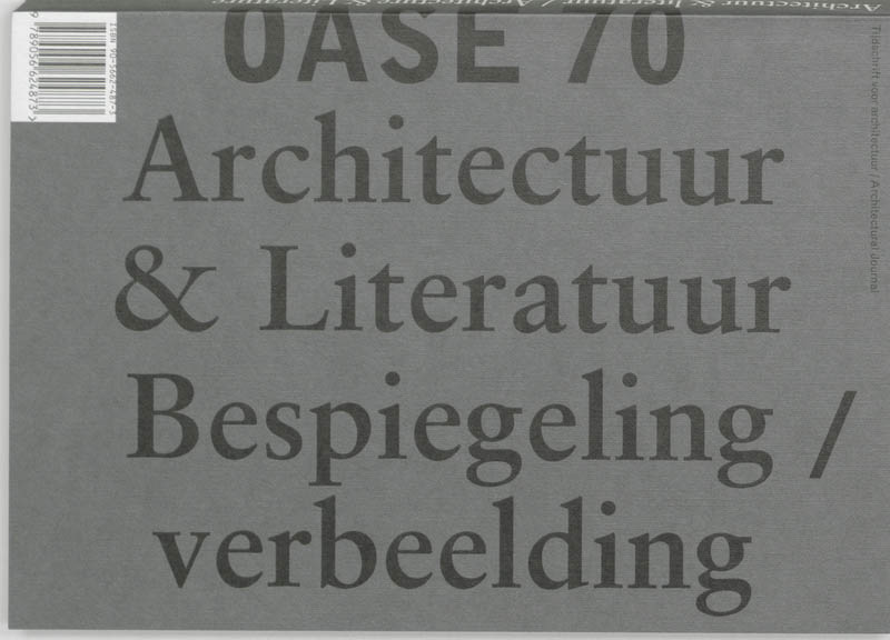 Achterkant van 70 Architectuur en Literatuur/ Architecture and Literature