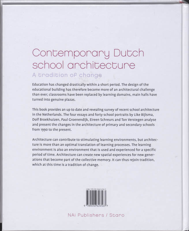 Achterkant van Contemporary Dutch School Architecture