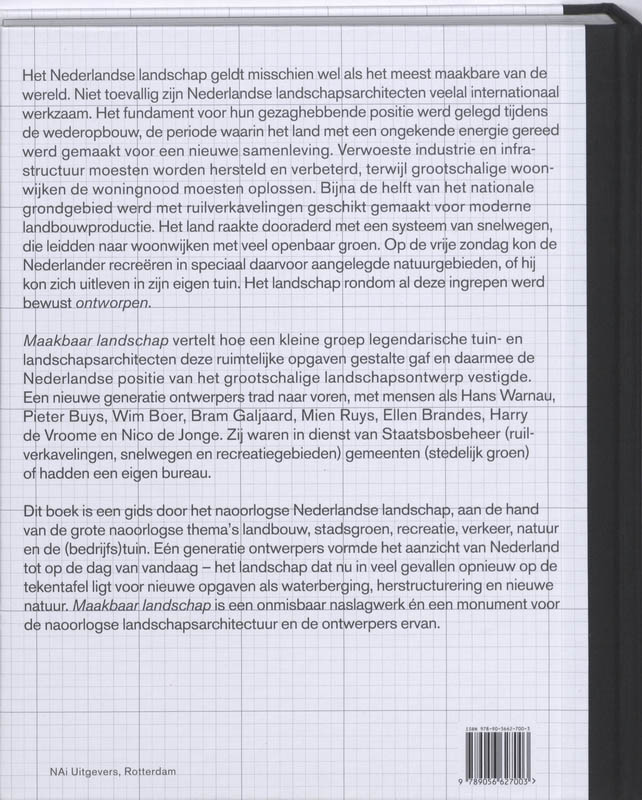 Achterkant van Maakbaar landschap
