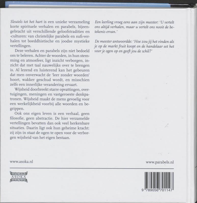 Achterkant van Sleutels tot het hart