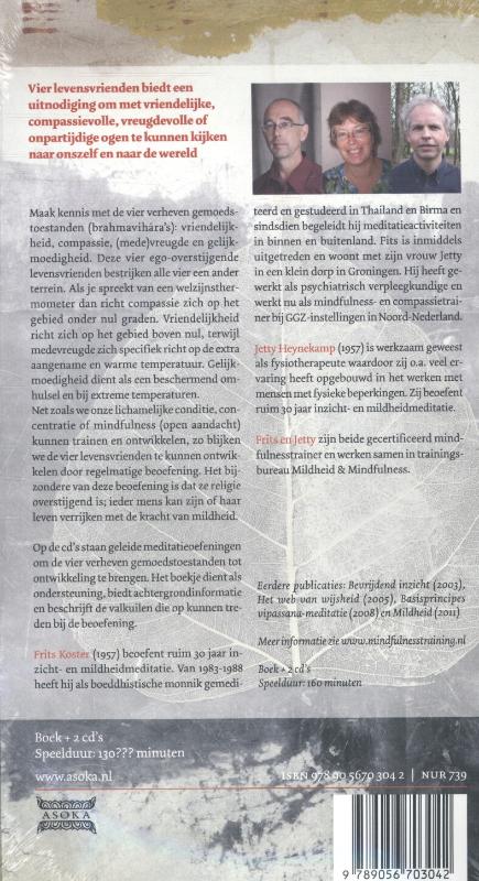 Achterkant van Vier levensvrienden