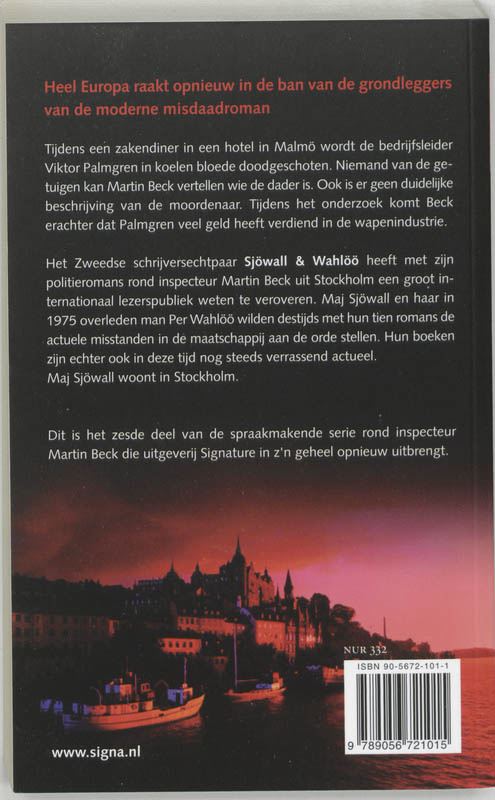 Achterkant van De man die even wilde afrekenen