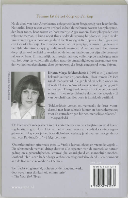 Achterkant van De lach van de meeuw