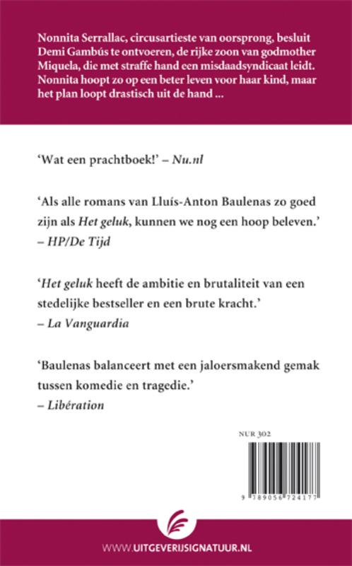 Achterkant van Het geluk
