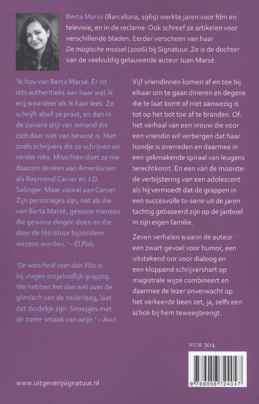 Achterkant van De waarheid over don Vito