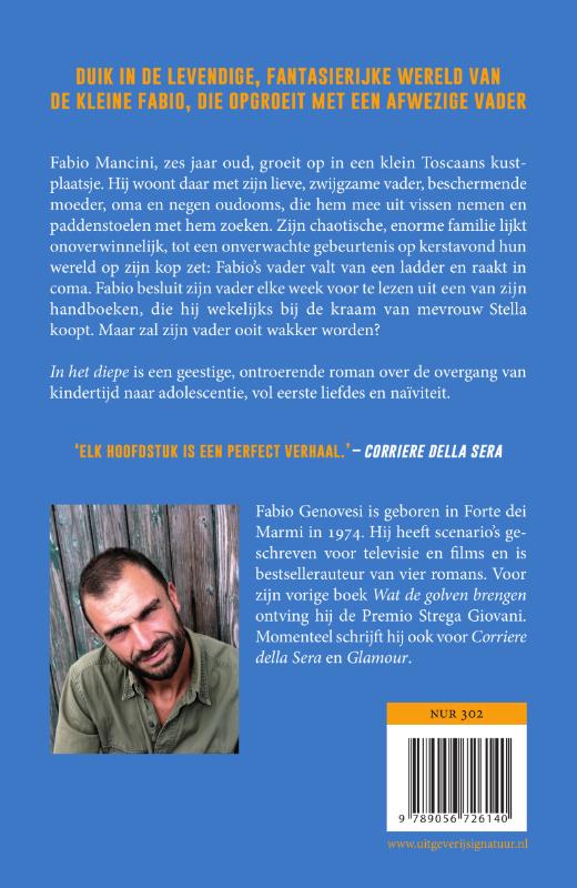Achterkant van In het diepe