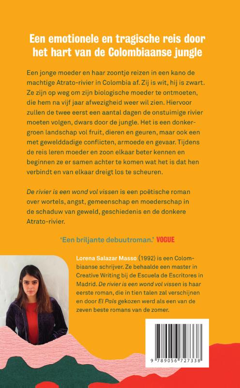 Achterkant van De rivier is een wond vol vissen