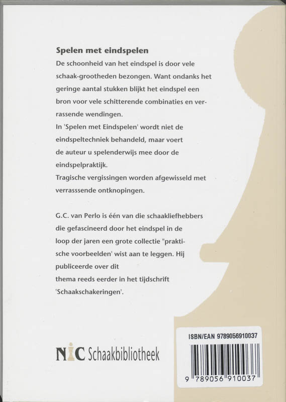 Achterkant van 1 Dame-eindspelen, pionneneindspelen