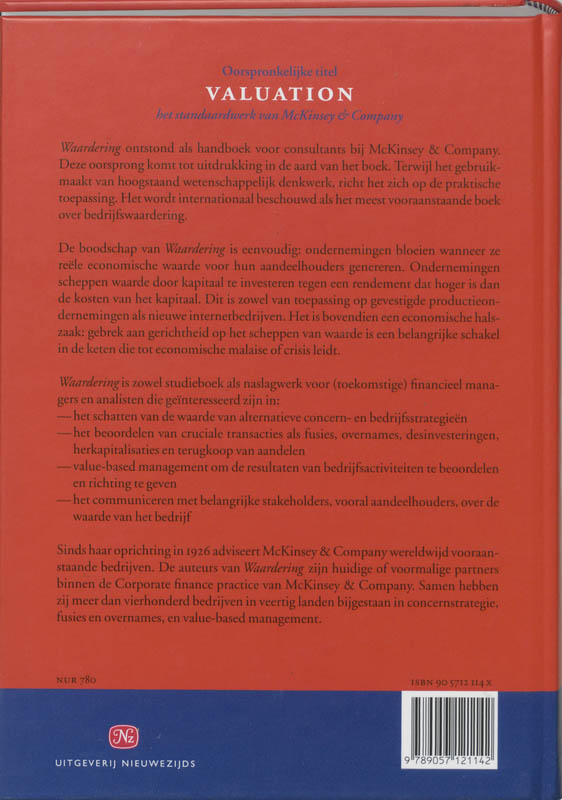 Achterkant van Waardering