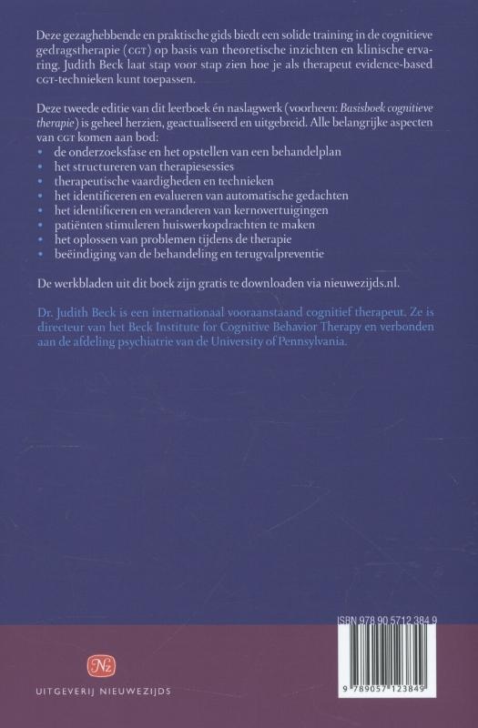 Achterkant van Cognitieve gedragstherapie