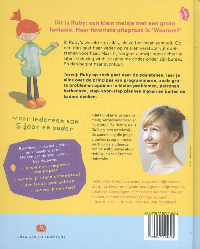 Achterkant van Hello Ruby