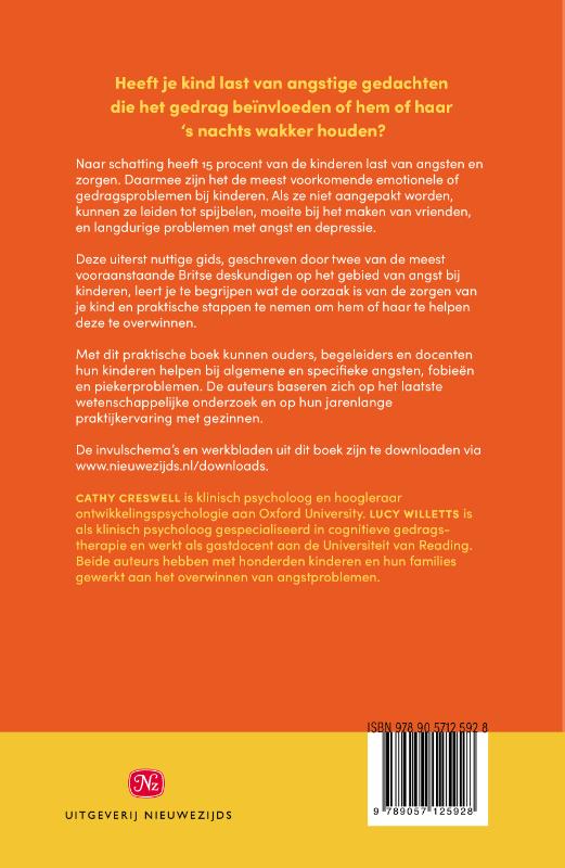 Achterkant van Help je kind bij angst en zorgen