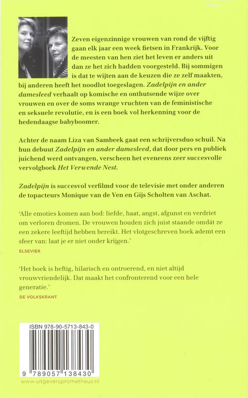 Achterkant van Zadelpijn en ander damesleed