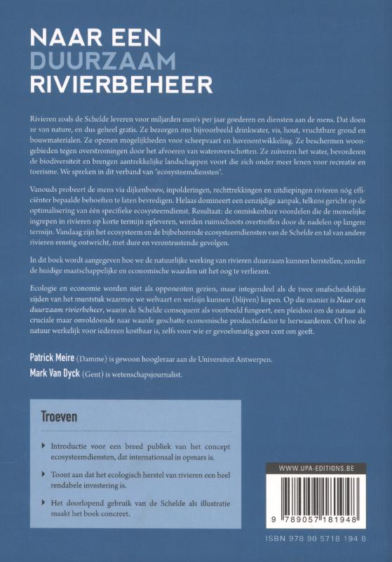 Achterkant van Naar een duurzaam rivierbeheer