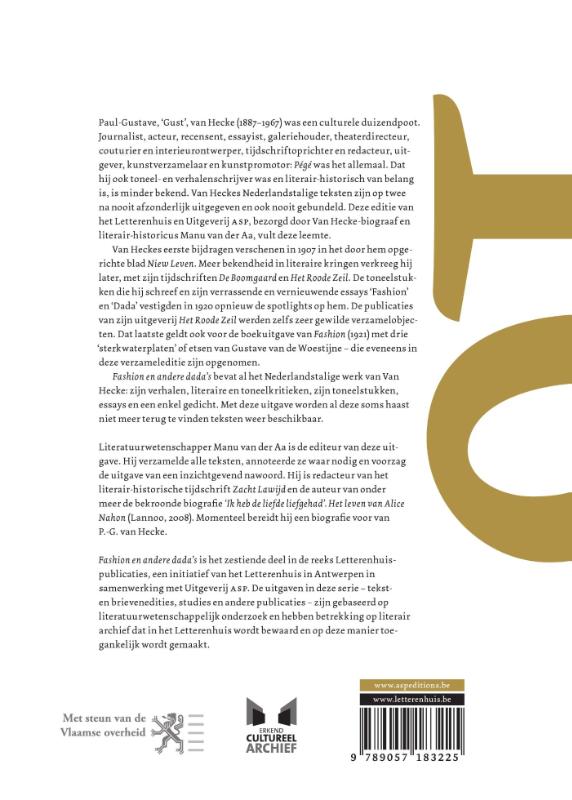 Achterkant van Fashion en andere dada's