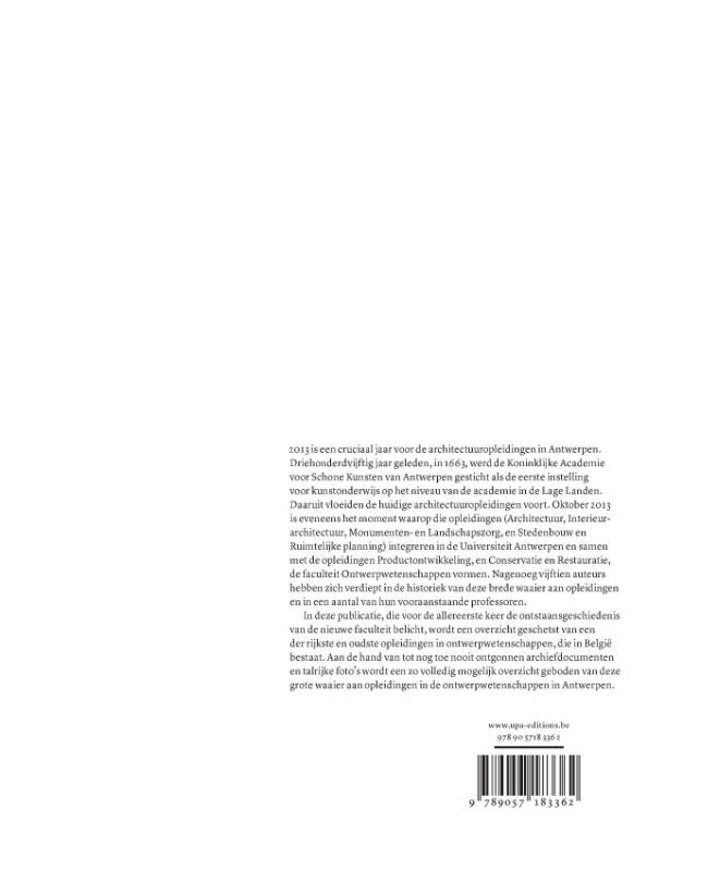 Achterkant van Van academie tot universiteit