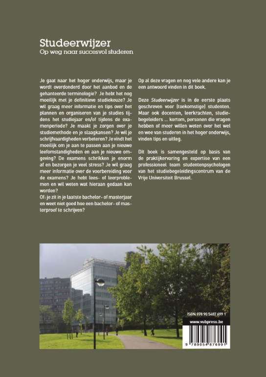 Achterkant van Studeerwijzer