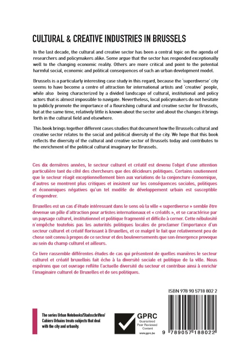 Achterkant van Cultural & creative industries in Brussels