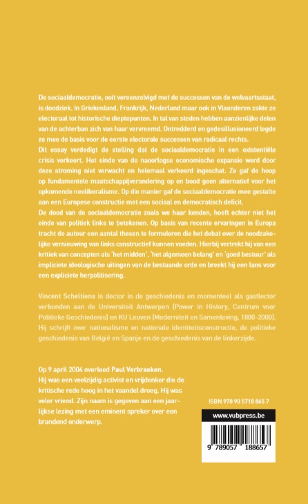 Achterkant van De sociaaldemocratie is doodziek