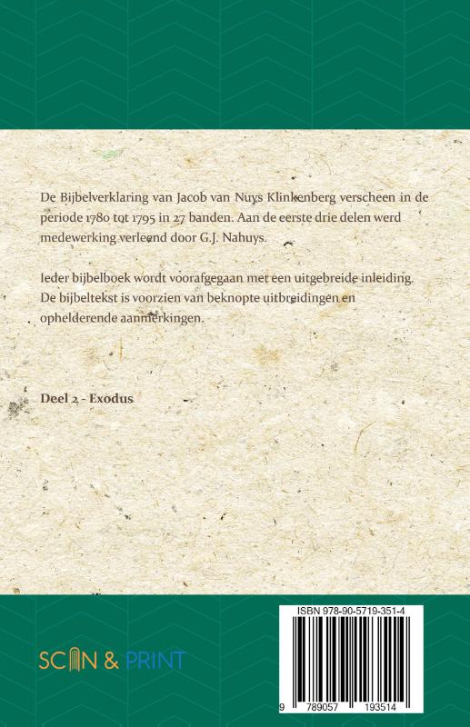 Achterkant van Exodus