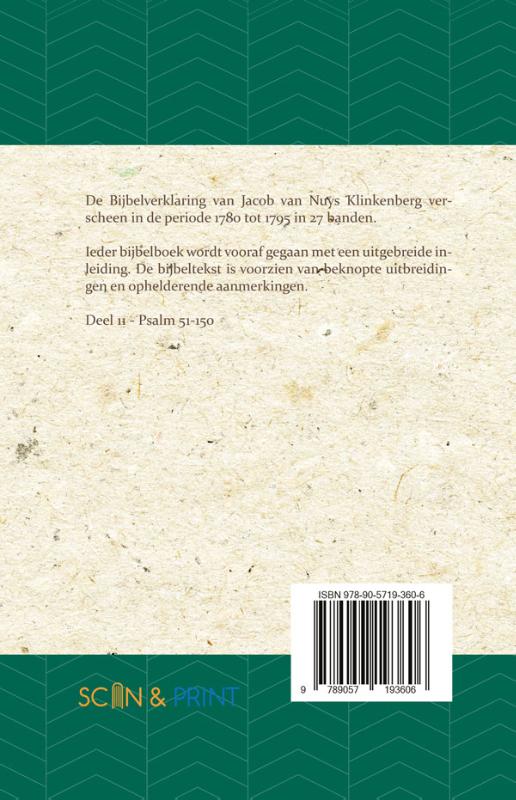 Achterkant van Psalmen 51-150