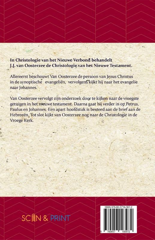 Achterkant van Christologie van het Nieuwe Verbond