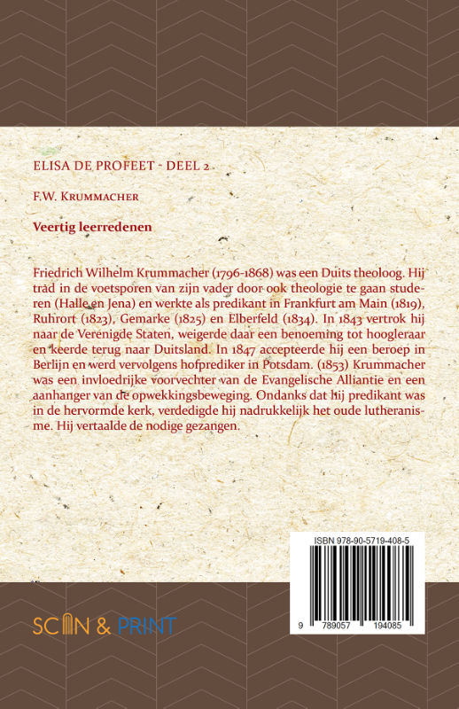 Achterkant van Elisa, de profeet 2