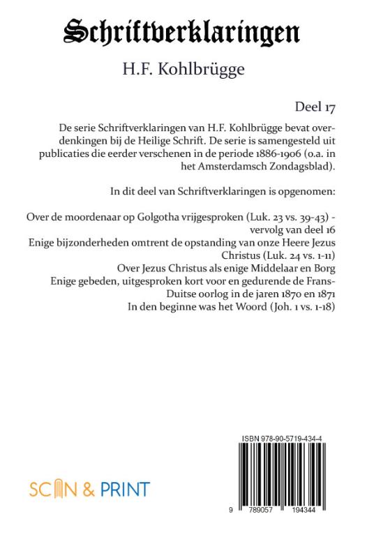 Achterkant van Schriftverklaringen 17