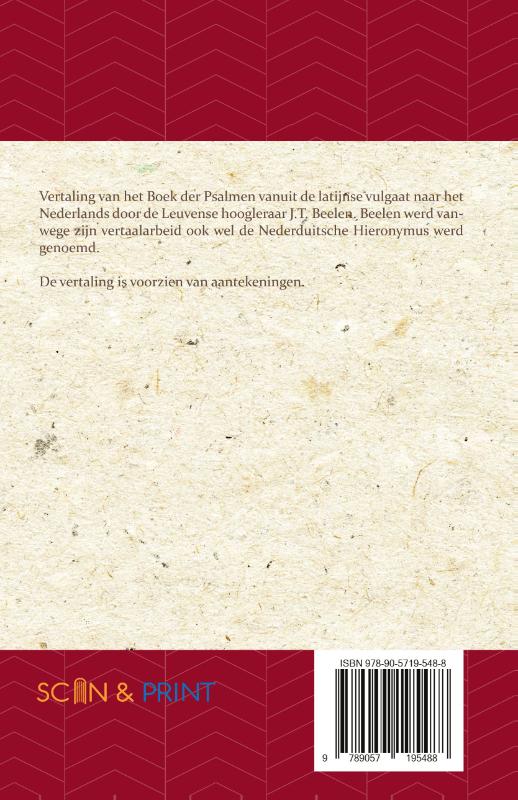 Achterkant van Het Boek der Psalmen 76-150