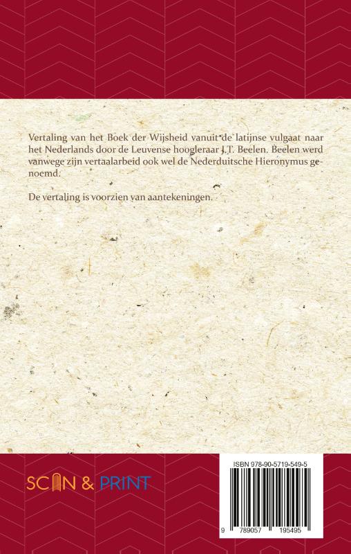 Achterkant van Het Boek der Wijsheid