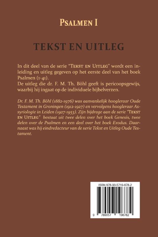 Achterkant van Psalmen I