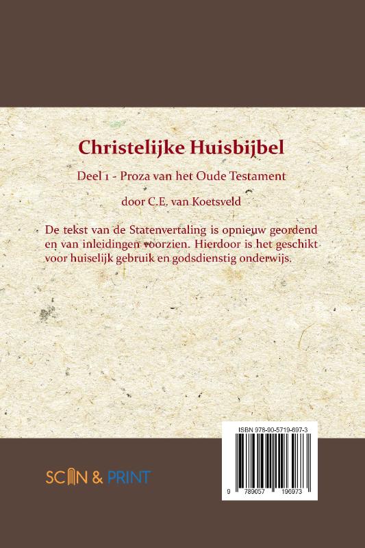 Achterkant van Christelijke Huisbijbel 1