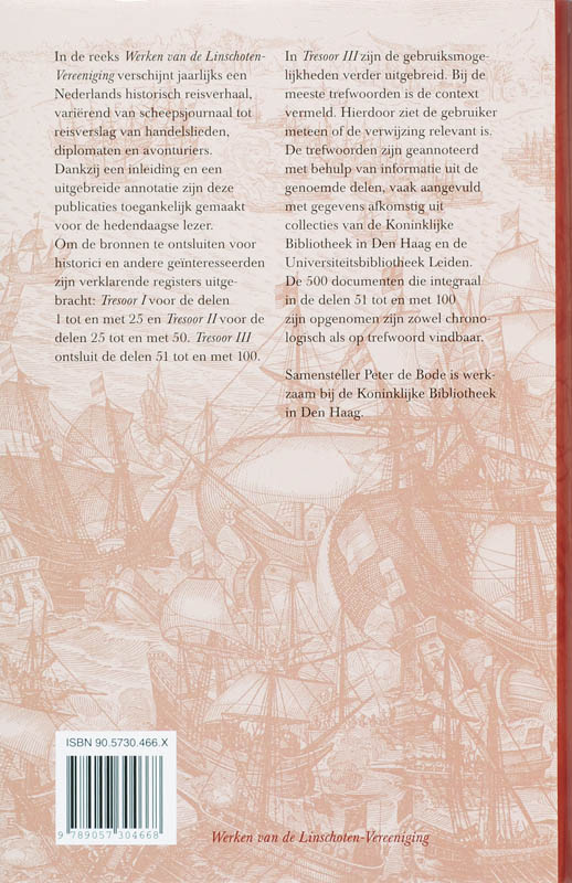 Achterkant van Tresoor der Land- en Zeereizen III
