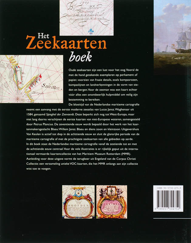 Achterkant van Het zeekaartenboek
