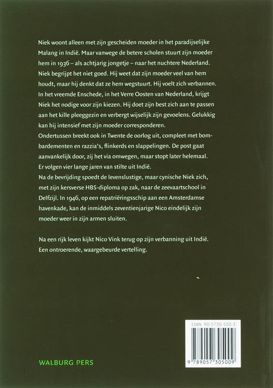 Achterkant van Verbannen uit Indië (1936-1945)