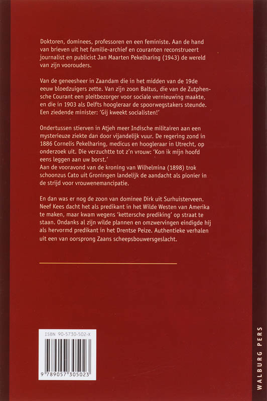 Achterkant van Zaanse zonen