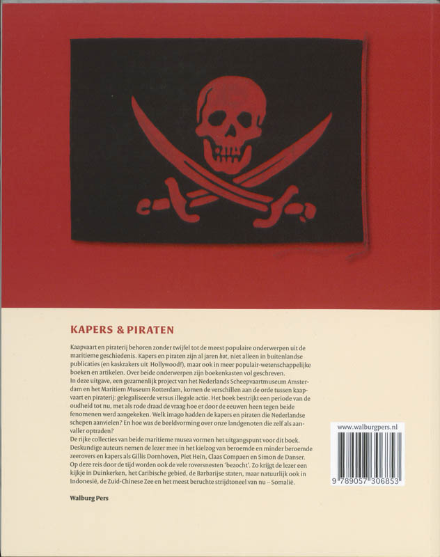 Achterkant van Kapers & Piraten