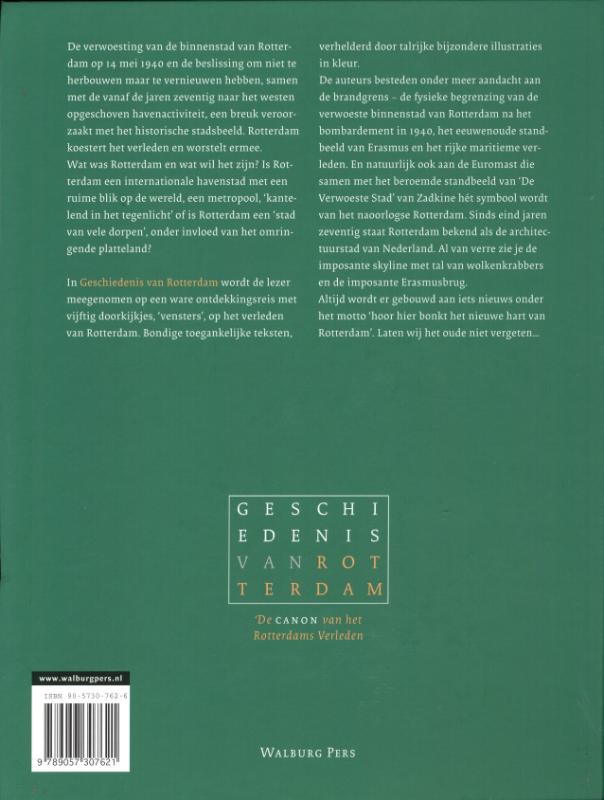 Achterkant van Geschiedenis van Rotterdam