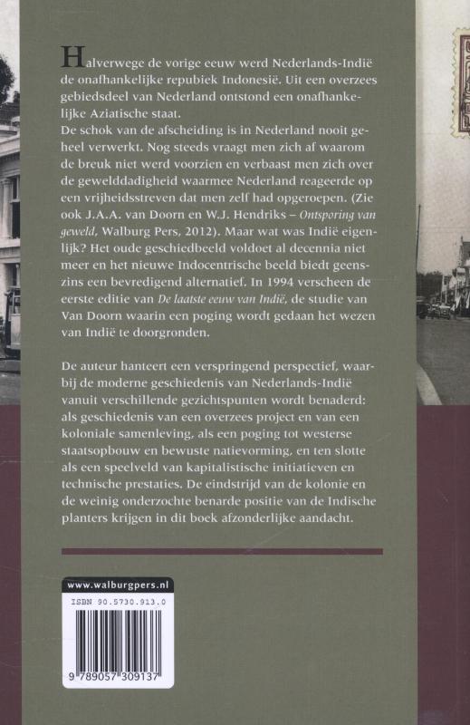 Achterkant van De laatste eeuw van Indië