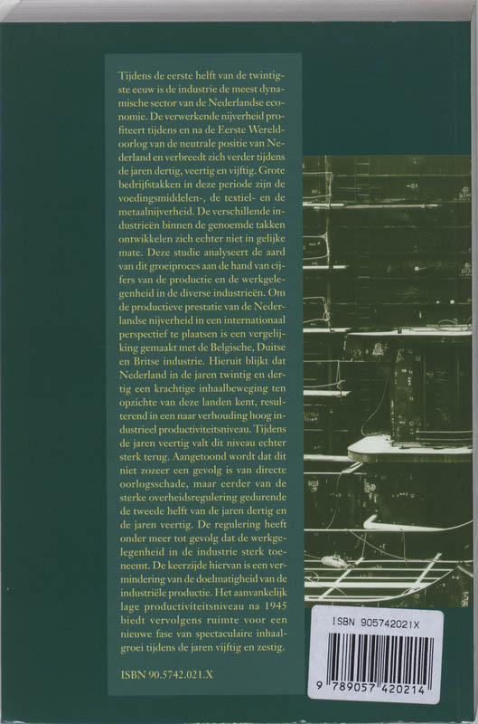 Achterkant van De Nederlandse industrie 1913-1965