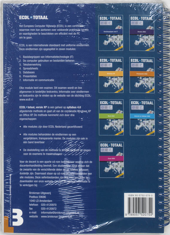 Achterkant van PowerPoint 2002