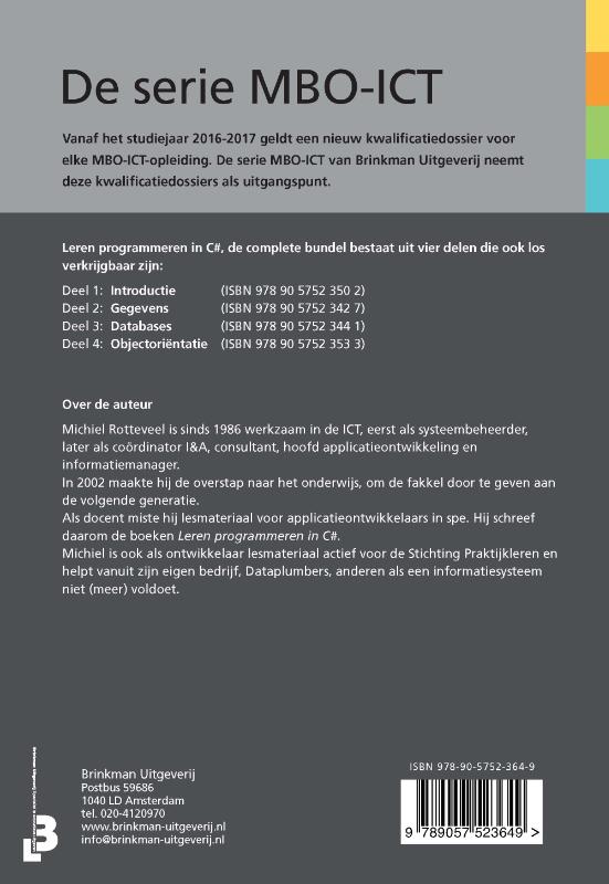 Achterkant van Leren programmeren in C#,