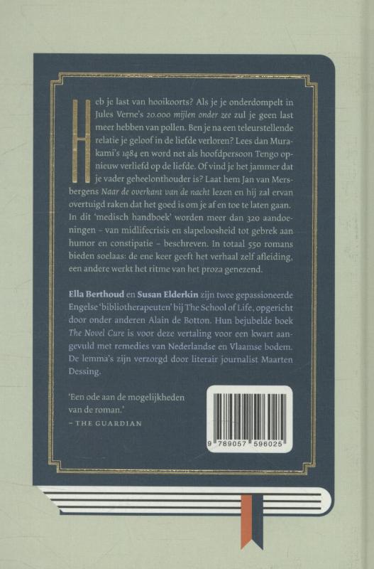 Achterkant van De boekenapotheek