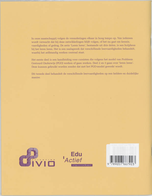 Achterkant van 2 Leervaardigheden