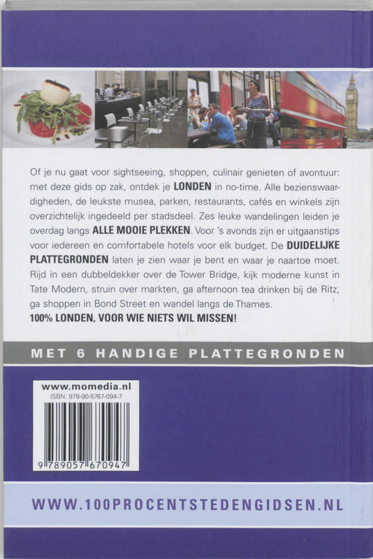 Achterkant van 100% Londen