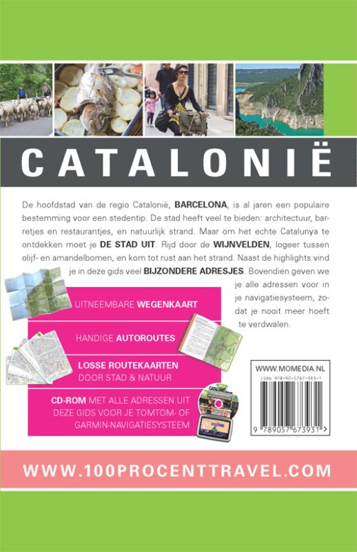 Achterkant van 100% Catalonië en Barcelona