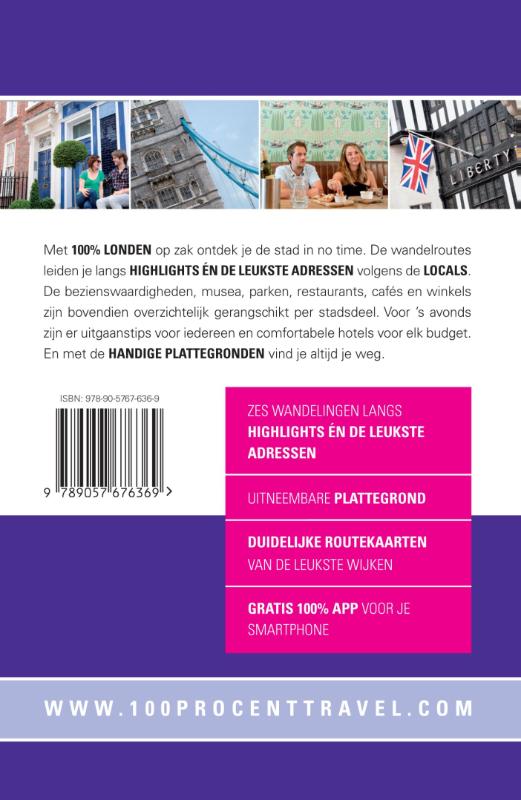 Achterkant van 100% Londen