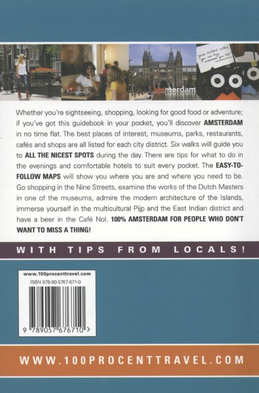Achterkant van 100% Amsterdam