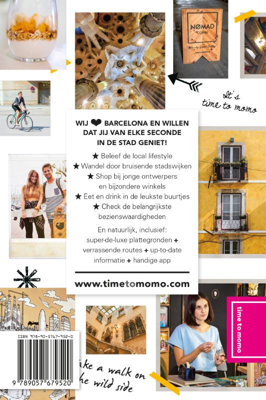 Achterkant van time to momo Barcelona