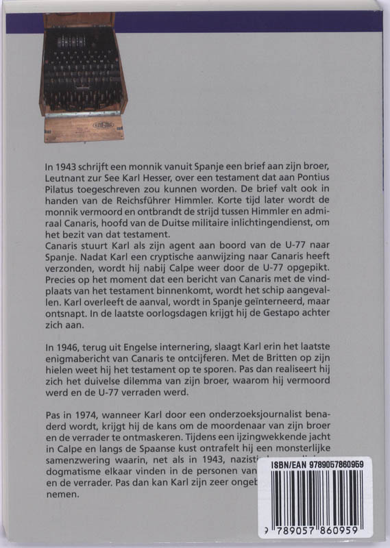 Achterkant van De samenzwering
